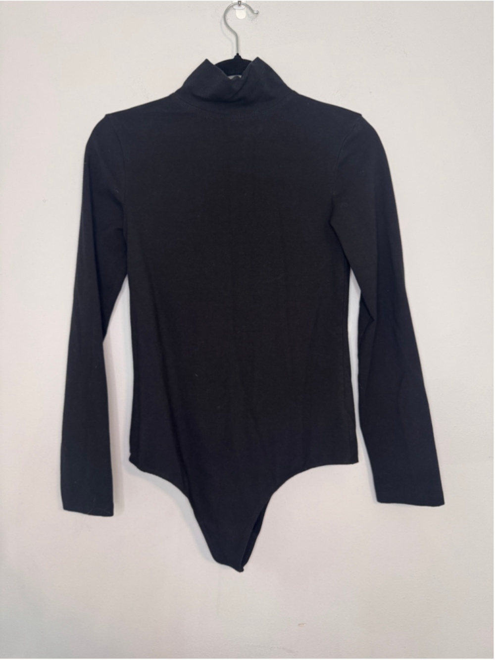 Women's Ambitionist Black Long Sleeve Mock Neck Bodysuit Size L